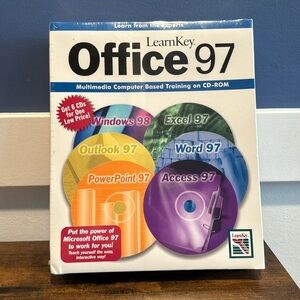 Office 97 Training Guide Vintage PC Learn Key Personal Computer CD-ROM sealed